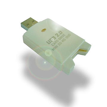  USB 2.0  MINI-SD/MS Duo/MS Pro Duo  Card  Drive